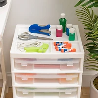 IRIS White 5-Case Scrapbook Cart