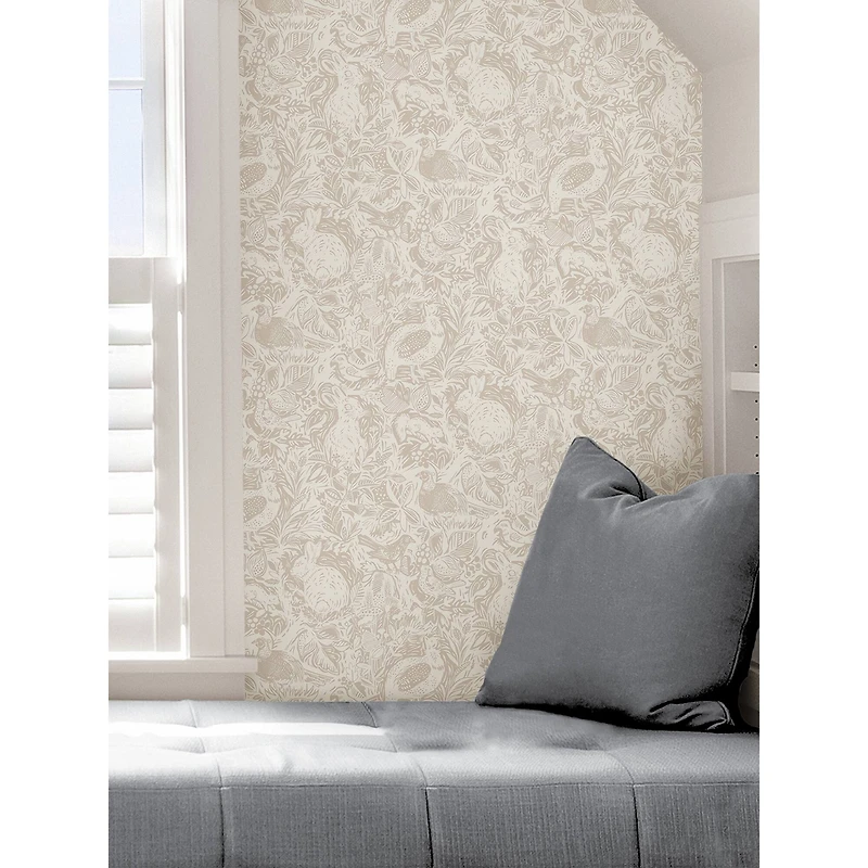 NuWallpaper Cream Terrene Peel & Stick Wallpaper