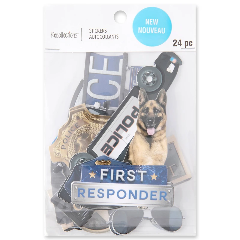 Police Die Cut Stickers by Recollections™