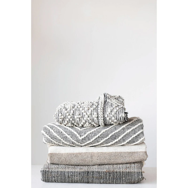 Hello Honey® Natural Woven Linen Blend Pieced Pillow