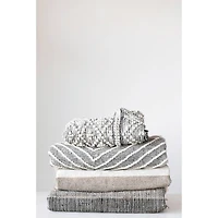 Hello Honey® Natural Woven Linen Blend Pieced Pillow