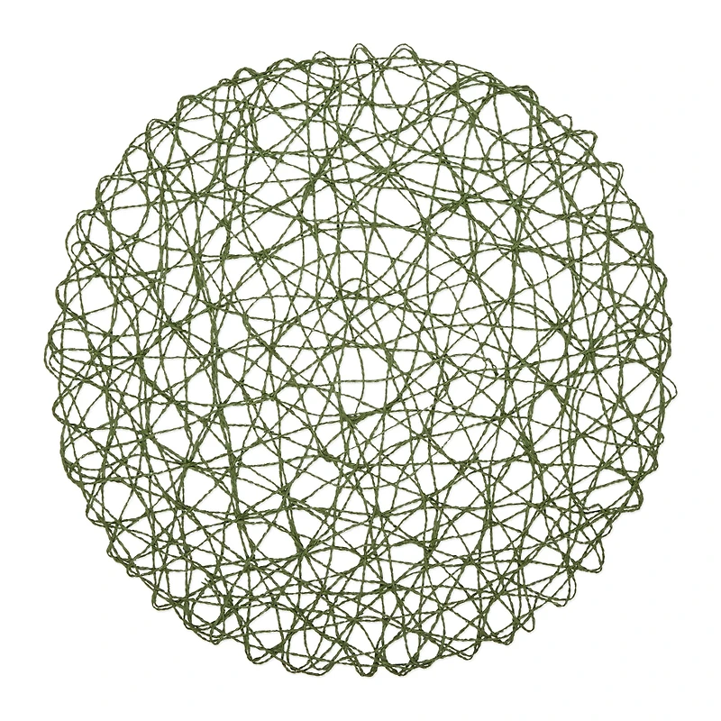 DII® Woven Paper Round Placemats