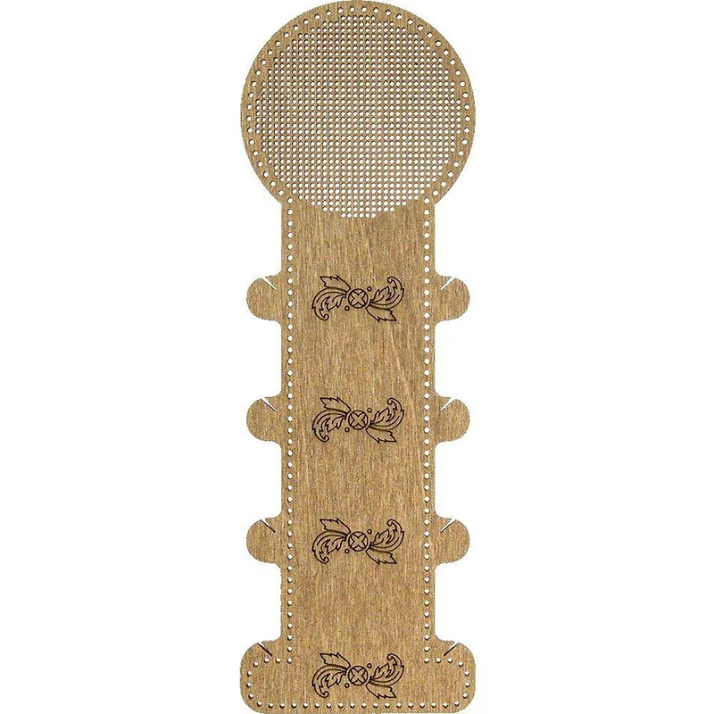 Wonderland Crafts Floral Embroidery Blank Wood Organizer