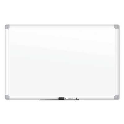 U Brands White Aluminum 36" x 24" Magnetic Porcelain Steel Dry Erase Board