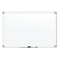 U Brands White Aluminum 36" x 24" Magnetic Porcelain Steel Dry Erase Board