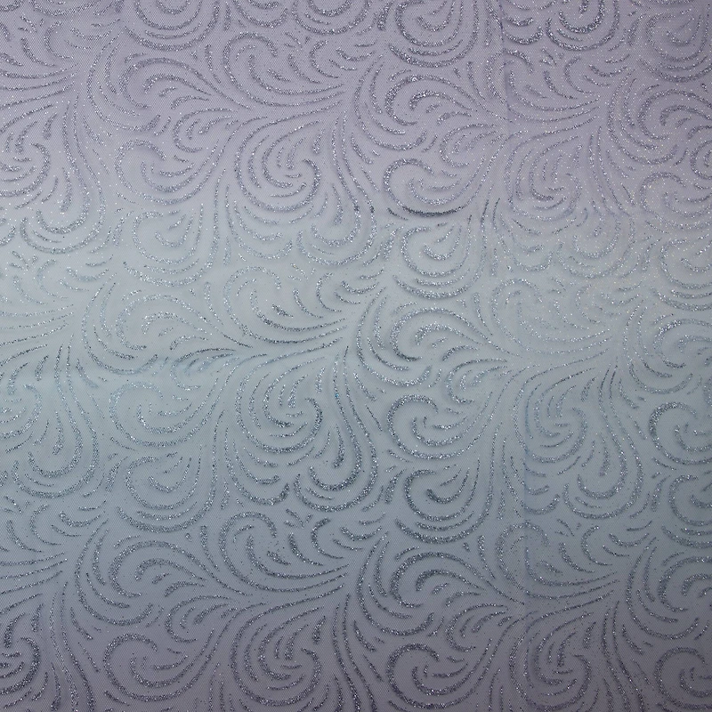 Wyla Purple & Silver Deco Mesh