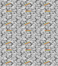 Perryscope Pink Floyd Tie Dye Dark Side Cotton Fabric