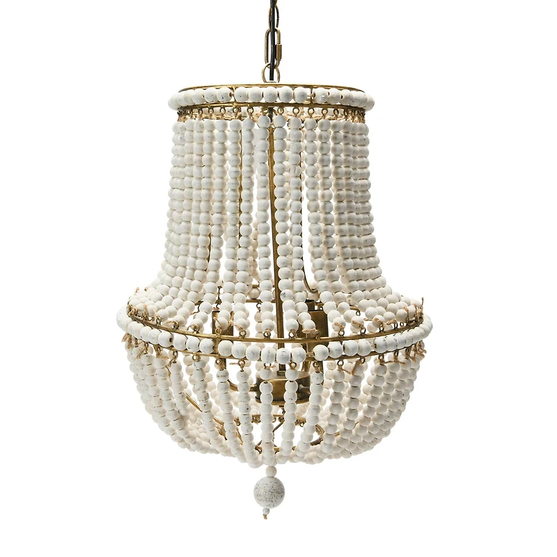 Hello Honey® 21" Draped Wood Bead Chandelier