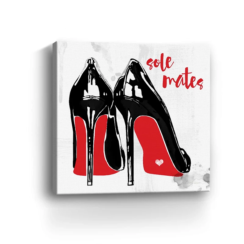 Red Sole Mates Canvas Giclee