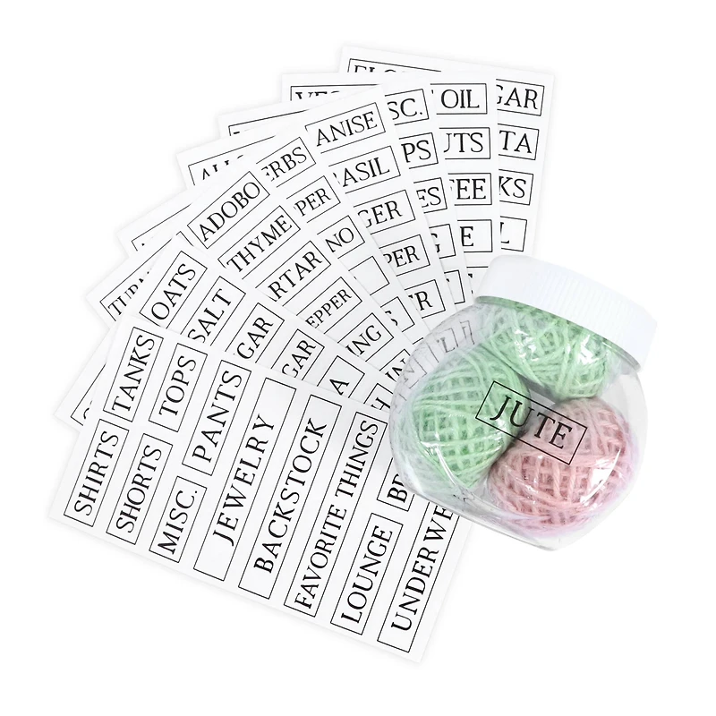 Clear Rectangle Household Label Stickers by Recollections™