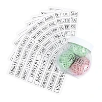 Clear Rectangle Household Label Stickers by Recollections™