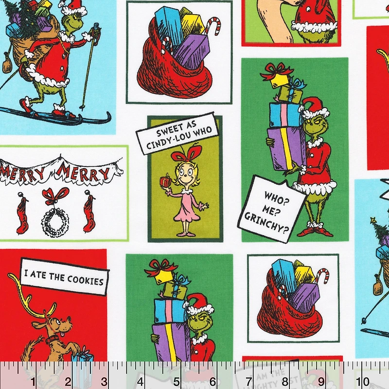 Dr. Seuss™ Grinch Tales Cotton Fabric