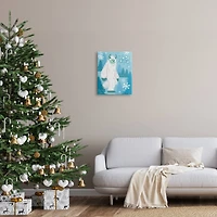 Stupell Industries Just Chillin Funny Winter Yeti Canvas Wall Art