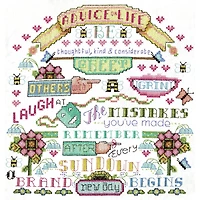 Design Works™ Advice On Life Stamped Cross Stitch Kit