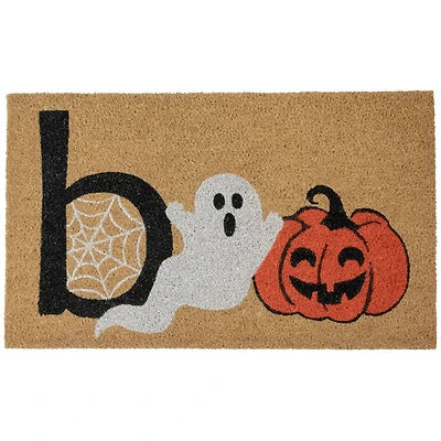 Natural Coir Boo Halloween Doormat