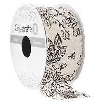 1.5" x 3yd. Natural Rose Cotton Ribbon by Celebrate It™ Classic