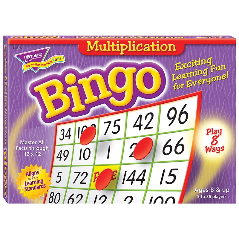 Trend Enterprises® Multiplication Bingo