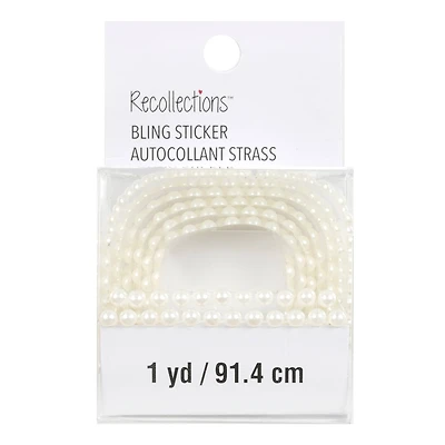 12 Pack: Faux Pearl Stickers by Recollections™ Bling on a Roll™