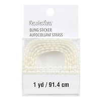 12 Pack: Faux Pearl Stickers by Recollections™ Bling on a Roll™