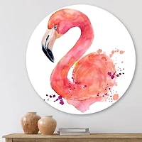 Designart - Portrait of Pink Flamingo I
