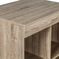 Honey Can Do Brown Stackable 6 Cube Shelf Organizer with Anti-Tip Hardware