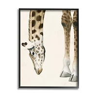 Stupell Industries Giraffe Grazing Safari Animal Wall Art in Frame