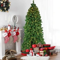 7.5ft. Pre-Lit Olympia Pine Artificial Christmas Tree, Warm White LED Lights