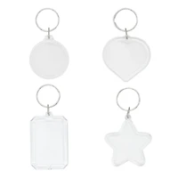 Mixed Shapes Clear Plastic Keychains, 16ct. by Creatology™
