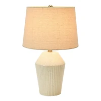 Hello Honey® 21" Round Stoneware Desk Lamp