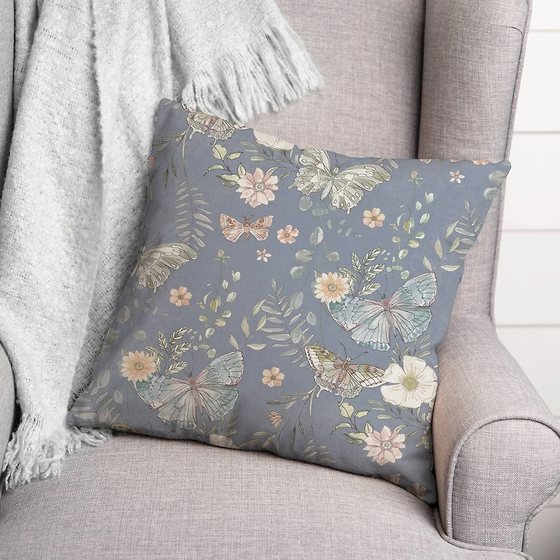Butterflies Throw Pillow