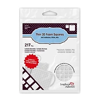 Scrapbook Adhesives by 3L® 1mm Thin 3D Foam Square Packs, 10ct.