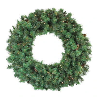 48" Pre-Lit Royal Oregon Pine Artificial Christmas Wreath