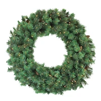 48" Pre-Lit Royal Oregon Pine Artificial Christmas Wreath