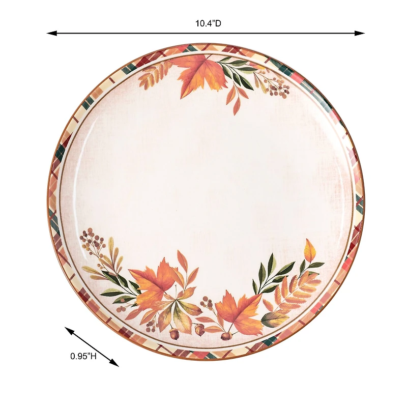 10" Leaf Ceramic Dinner Plate by Ashland®