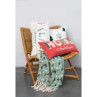 Hello Honey® 24" x 14" Holiday Cotton Lumbar Pillow