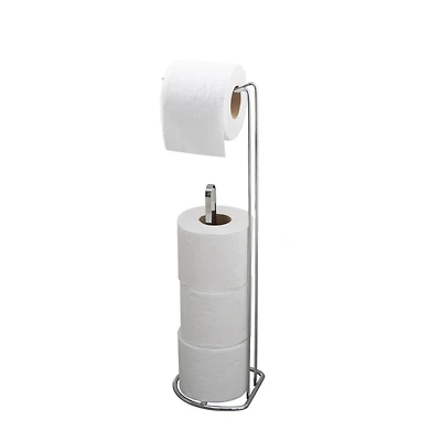 Bath Bliss Chrome Toilet Paper Reserve & Dispenser