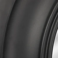 Hello Honey® Black Hexagonal Carved Wood Framed Wall Mirror