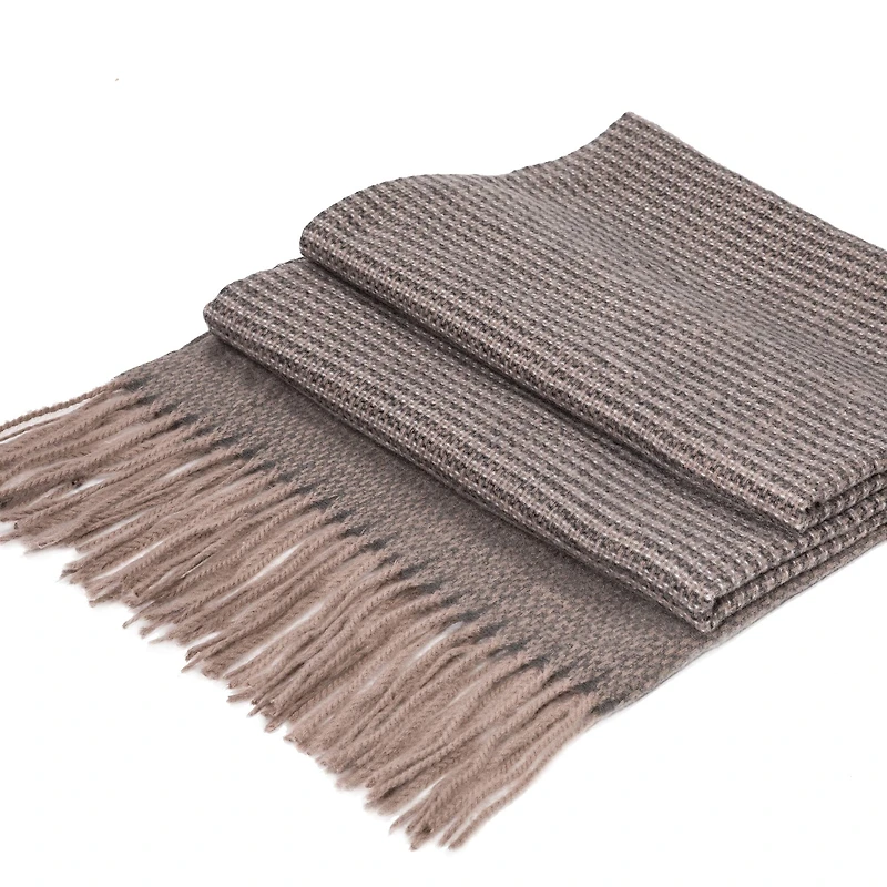 Glitzhome® 73" Gray Scarf with Tassels
