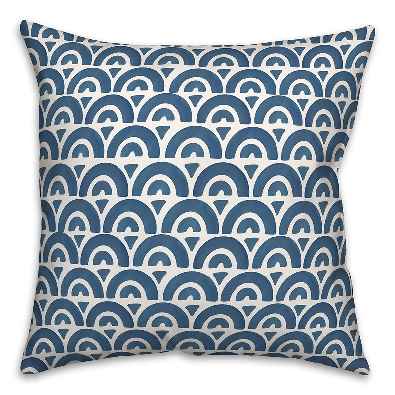 Scallop Pattern 18" x 18" Indoor / Outdoor Pillow