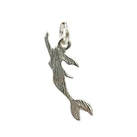 Charmalong™ Antique Silver Plated Mermaid Charm by Bead Landing™