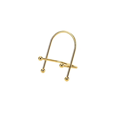 Golden Curved Wire Photo Easel by Studio Décor