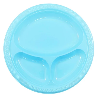 JAM Paper 10.25" Divided Plastic Party Plates