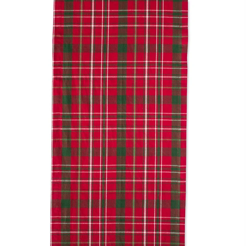 DII® 72" Tartan Holly Plaid Table Runner
