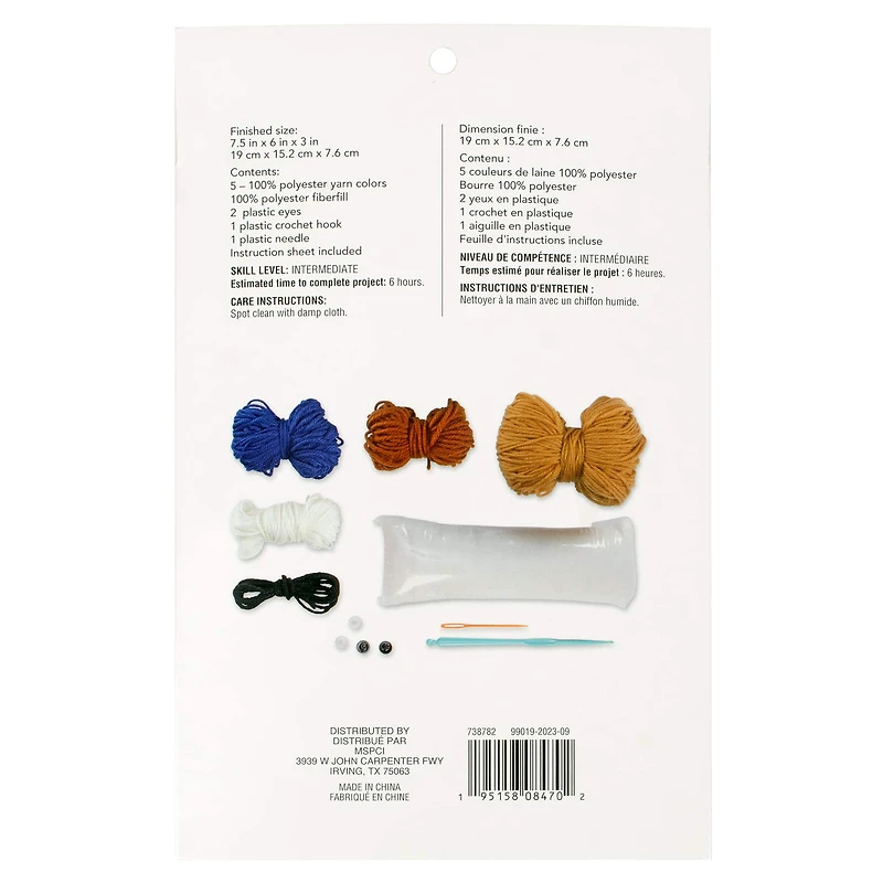 Intermediate Sloth Amigurumi Crochet Kit by Loops & Threads®