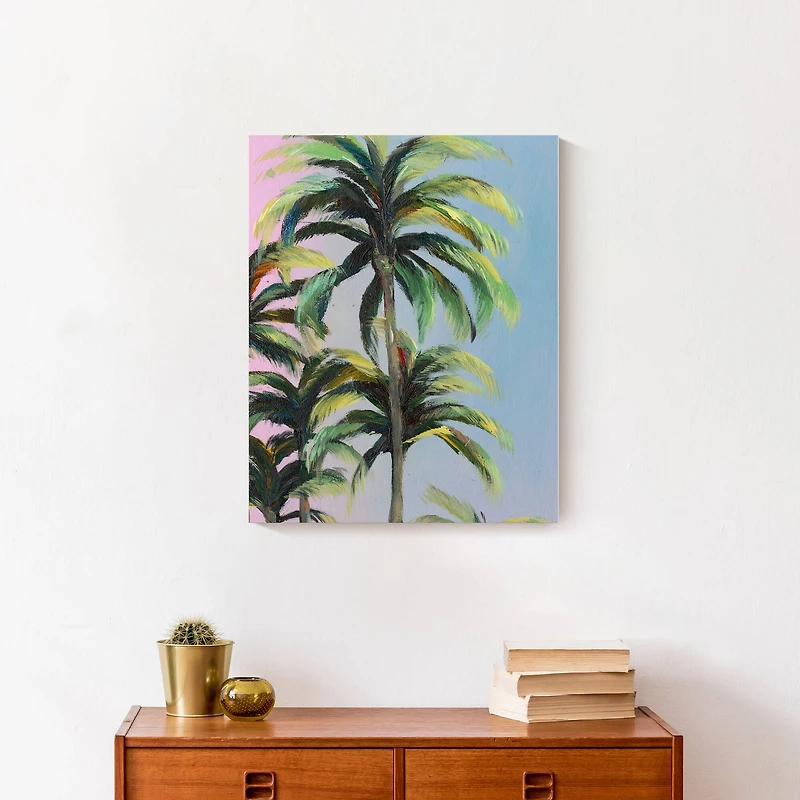 Soft Palms 16" x 20" Canvas Wall Art