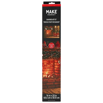 16" x 20" Fireplace Diamond Art Kit by Make Market®