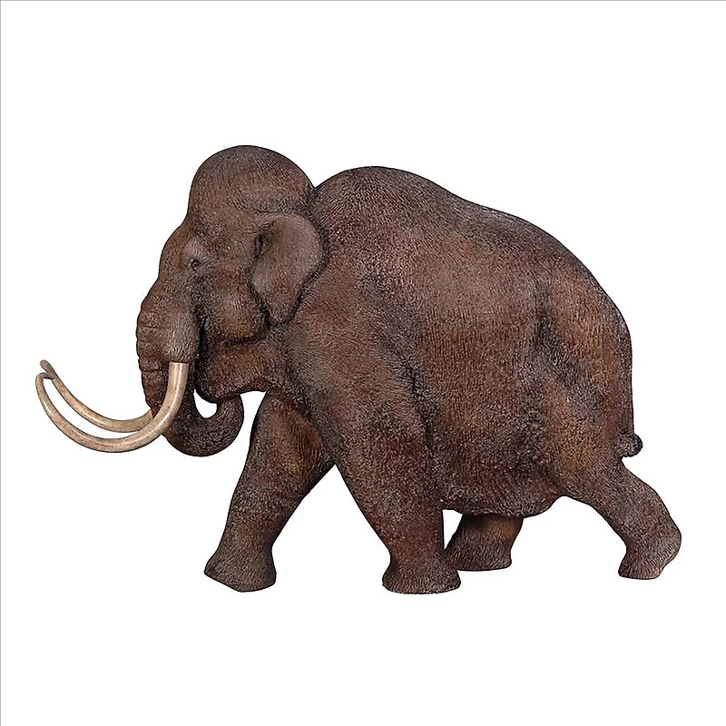 Design Toscano 19" Tall Woolly Mammoth Elephant of the Ice Age Scaled Statue