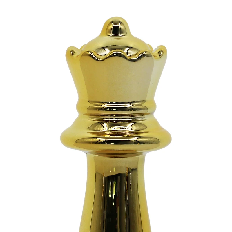 7" Gold Queen Ceramic Tabletop Chess Piece by Ashland®