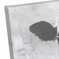 Monochromatic Cow 11" x 14" Canvas Wall Art