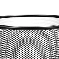 Mind Reader Garbage Round Metal Mesh Waste Basket Recycling Bin